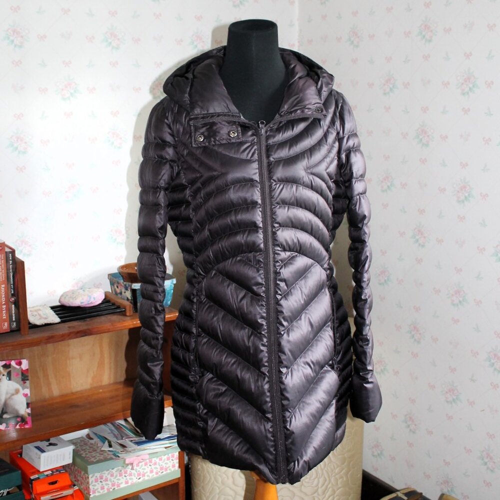 A.N.A. A New Approach Packable Premium Down Purple Puffer Jacket, Small